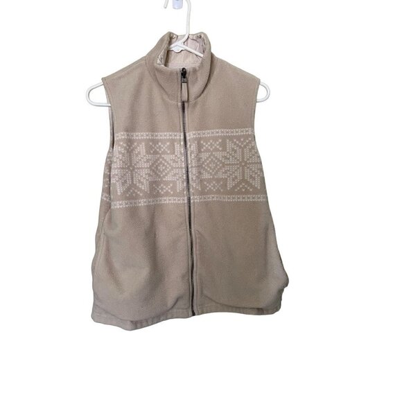Lauren Ralph Lauren Reversible Vest Medium Womens  Tan natural capsule - Picture 1 of 11